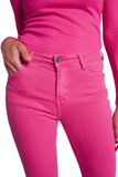 High Waisted Skinny Jeans in Fuchsia