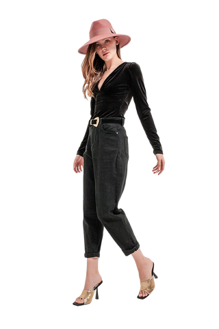 Pocket Detail Jeans in Black