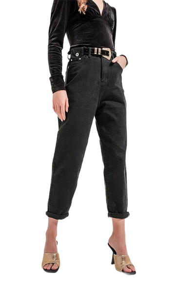 Pocket Detail Jeans in Black