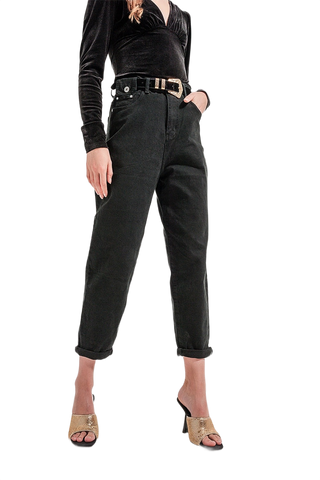 Pocket Detail Jeans in Black