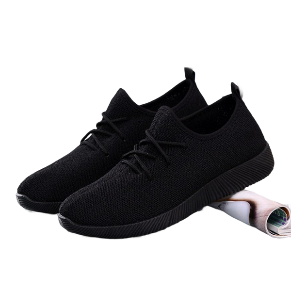 Women's Breathable Sneakers, Ladies Sport Air Mesh Shoes, Running Slip On, Black/White/Brown/Purple Walking Shoes, Women Flats