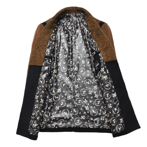 Solid Blends Casual Double Breasted Coat