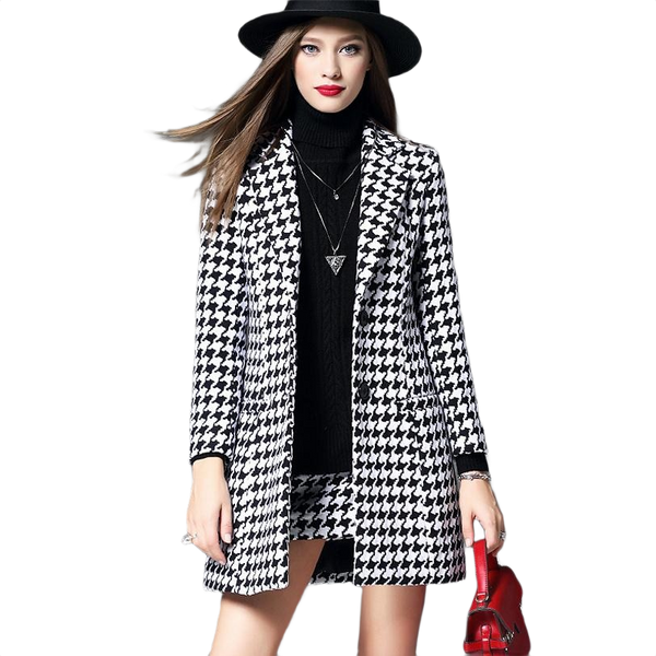 Women's Vintage Plated Blazer Jacket