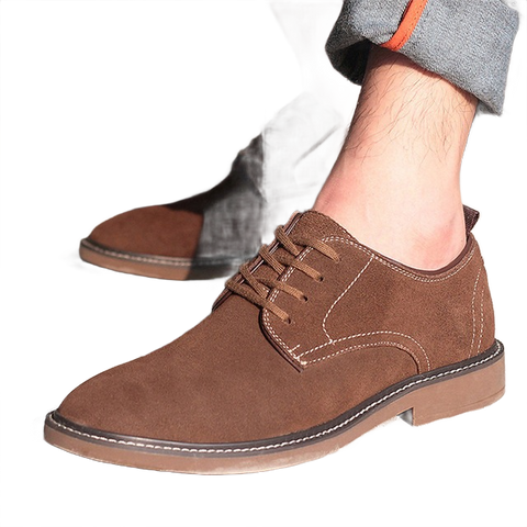Winter Suede Leather Men's Flat Shoes
