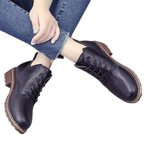 Lace-up V Design Women's Boot