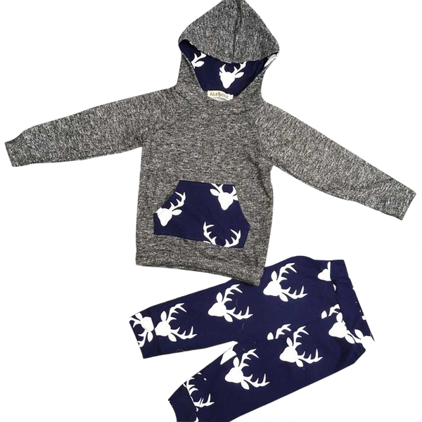 Deer Hooded Tops