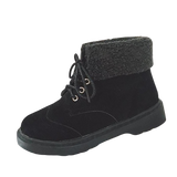 Women'z Lace-up Faux Fur  Worker Boots
