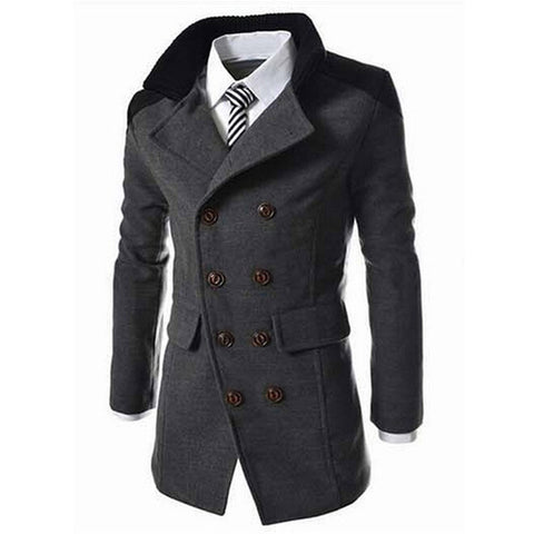 Men's Double Breasted Overcoat