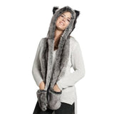3 In 1  Faux Animal Fur Hat - Offy'z6