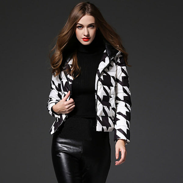 Plaid Slim Winter Women's Fashion
