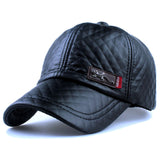 Faux leather winter Cap - Offy'z6
