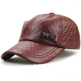 Faux leather winter Cap - Offy'z6