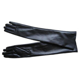 Women's Faux Leather Elbow Gloves - Offy'z6