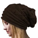 Women Lady Fashion Warm Winter Crochet Knitting Hat Girl Baggy Beanie Hat Ski Cap 63 - Offy'z6