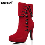 Suede Valentwine'z  Heels - Offy'z6