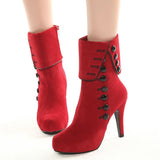 Suede Valentwine'z  Heels - Offy'z6
