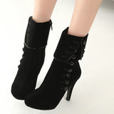 Suede Valentwine'z  Heels - Offy'z6
