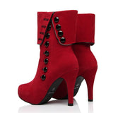 Suede Valentwine'z  Heels - Offy'z6