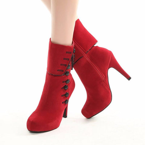 Suede Valentwine'z  Heels