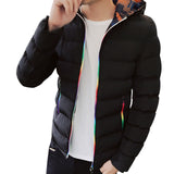 Muliti-color zipped Overcoat Hooded Jacket - Offy'z6