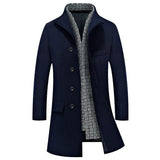 Long Stretch Turn-Down Collar Fashion Coat  - Plus Size M-4XL 4 - Offy'z6
