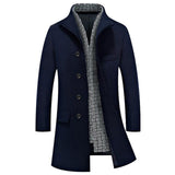 Long Stretch Turn-Down Collar Fashion Coat  - Plus Size M-4XL 4 - Offy'z6