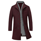 Long Stretch Turn-Down Collar Fashion Coat  - Plus Size M-4XL 4 - Offy'z6