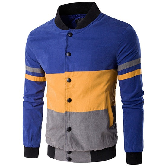 Striped Long Sleeve Men's Jacket