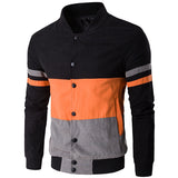 Striped Long Sleeve Men's Jacket - Offy'z6