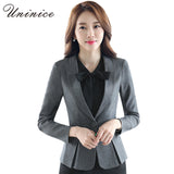 Women's Blazer One Button Coat - Offy'z6