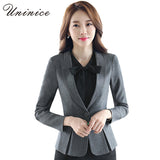Women's Blazer One Button Coat - Offy'z6