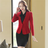 Women's Blazer One Button Coat - Offy'z6