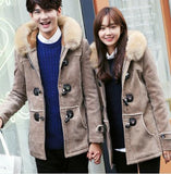 Velvet leather Long coat Jacket - Offy'z6
