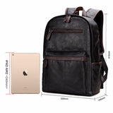 Casual  Leather Zipper'z Backpack - Offy'z6