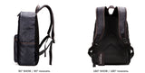 Casual  Leather Zipper'z Backpack - Offy'z6