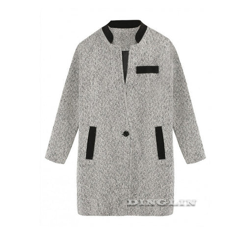 Woolen Blend LongSleeve Outwear