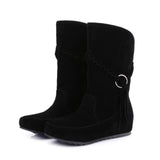 Flat Mid Calf Boots - Offy'z6