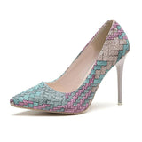 Plaid pointed toe Heels - Offy'z6