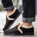 Plush Slip On Men's Breathable Shoes - Offy'z6