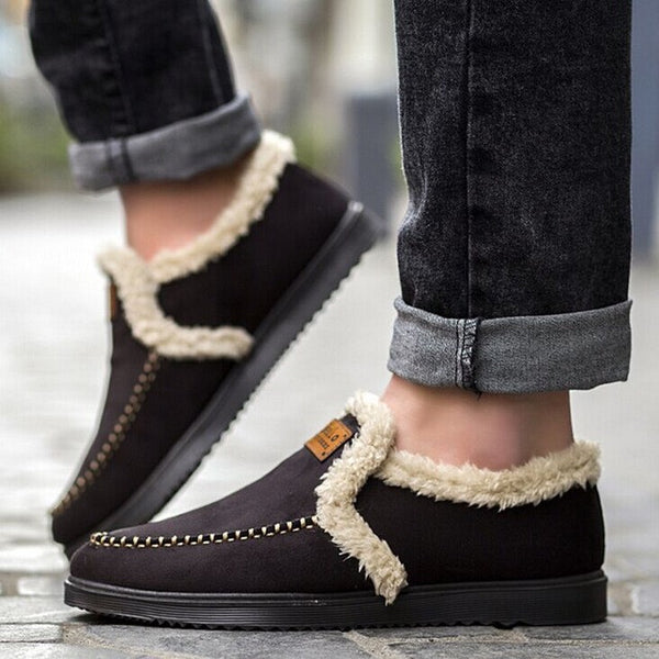 Plush Slip On Men's Breathable Shoes