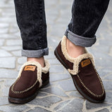 Plush Slip On Men's Breathable Shoes - Offy'z6