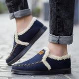 Plush Slip On Men's Breathable Shoes - Offy'z6