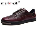 Waterproof Genuine Leather Casual Ankle Flats - Offy'z6
