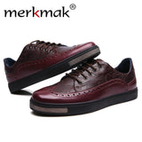 Waterproof Genuine Leather Casual Ankle Flats - Offy'z6