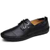 Genuine Leather Fashion Breathable Men Loafers - Offy'z6