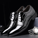 Leather Pointed Top Oxfords - Offy'z6