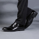 Leather Pointed Top Oxfords - Offy'z6