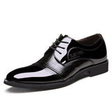Leather Pointed Top Oxfords - Offy'z6