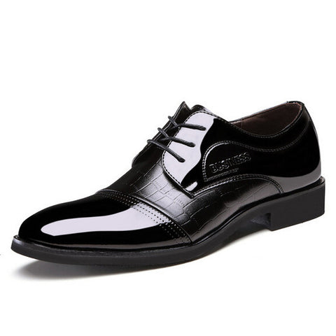 Leather Pointed Top Oxfords