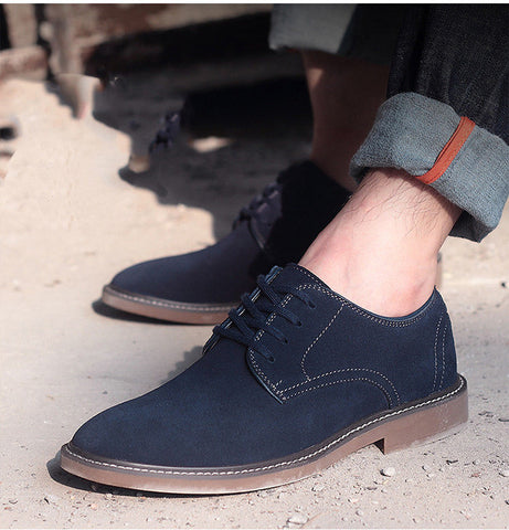 Winter Suede Leather Men's Flat Shoes